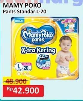 Promo Harga Mamy Poko Pants Xtra Kering L20 20 pcs - Alfamart