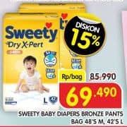 Promo Harga Sweety Bronze Pants Dry X-Pert M48, L42 42 pcs - Superindo