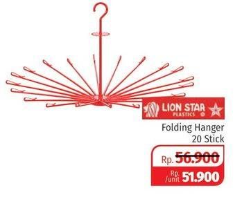 Promo Harga LION STAR Folding Hanger  - Lotte Grosir