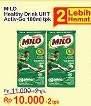 Promo Harga MILO Susu UHT 180 ml - Indomaret