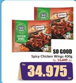 Promo Harga So Good Spicy Wing 400 gr - Hari Hari