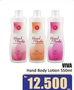 Promo Harga VIVA Hand Body Lotion 550 ml - Hari Hari