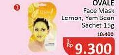 Promo Harga OVALE Facial Mask Lemon, Yam Bean 15 gr - Alfamidi