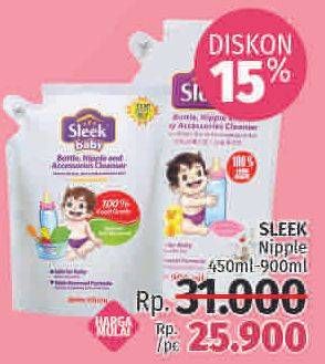 Promo Harga SLEEK Baby Bottle, Nipple and Accessories Cleanser  - LotteMart
