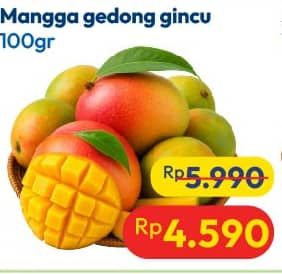 Promo Harga Mangga Gedong Gincu per 100 gr - Hypermart