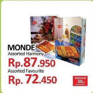 Promo Harga MONDE Favourite Assortment Cookies 575 gr - Yogya