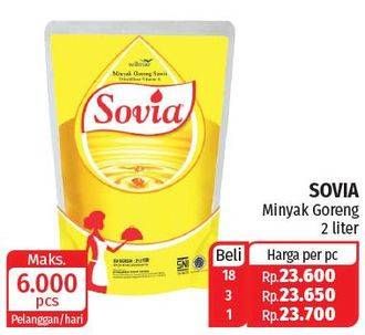 Promo Harga SOVIA Minyak Goreng 2 ltr - Lotte Grosir