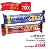 Promo Harga DEWBERRY Cookies Strawberry, Bluberry 105 gr - LotteMart
