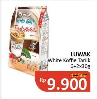 Promo Harga Luwak White Koffie per 8 sachet 30 gr - Alfamidi