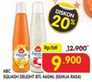 Promo Harga ABC Syrup Squash Delight All Variants 460 ml - Superindo