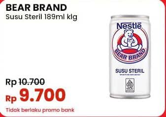 Promo Harga Bear Brand Susu Steril 189 ml - Indomaret