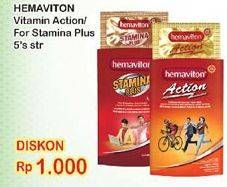 Promo Harga HEMAVITON Multivitamin Stamina Plus, Action 5 pcs - Indomaret