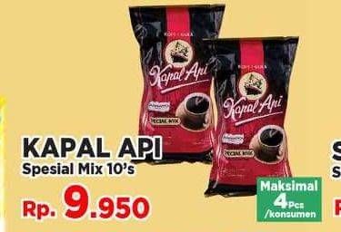 Promo Harga Kapal Api Kopi Bubuk Special Mix 10 pcs - Yogya