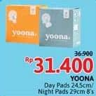 Promo Harga Yoona Pembalut Organik Day 24.5 Cm, Night 29 Cm 8 pcs - Alfamidi