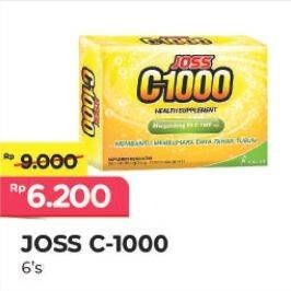 Promo Harga JOSS C1000 Health Supplement per 6 sachet 3 gr - Alfamart