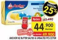 Promo Harga Anchor Butter Salted, Unsalted 227 gr - Superindo