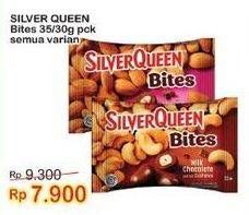 Promo Harga Silver Queen Bites Almond, Cashew, Dark 30 gr - Indomaret