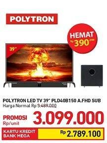 Promo Harga POLYTRON PLD40B150 | Cinemax Soundbar 39"  - Carrefour