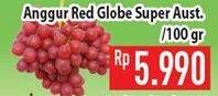 Promo Harga Anggur Red Globe Australia per 100 gr - Hypermart