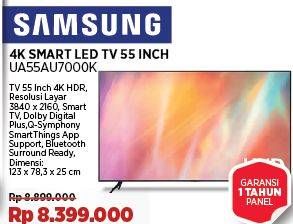 Promo Harga Samsung UA55AU7000 Crystal UHD 4K TV  - COURTS