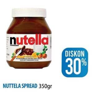 Promo Harga Nutella Jam Spread Chocolate Hazelnut 350 gr - Hypermart