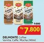 Promo Harga Del Monte Latte Vanilla Latte, Caffe Latte, Mocha Latte 240 ml - Alfamidi