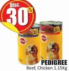Promo Harga PEDIGREE Makanan Anjing Basah Chicken, Beef 1150 gr - Hari Hari