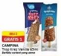 Promo Harga Campina Tropicana Krez-Krez Vanilla 65 ml - Alfamart