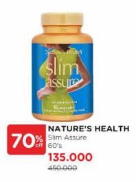 Promo Harga Natures Health Slim Assure 60 pcs - Watsons