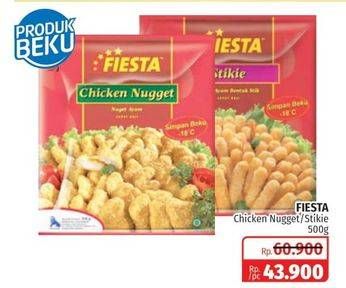 Promo Harga FIESTA Naget Chicken Nugget, Stikie 500 gr - Lotte Grosir