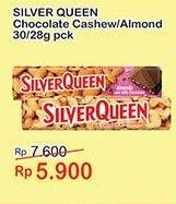 Promo Harga SILVER QUEEN Chocolate Almonds, Cashew 28 gr - Indomaret