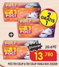 Promo Harga Cap Poci Teh Celup Vanila per 25 pcs 2 gr - Superindo