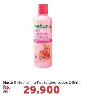 Promo Harga NATUR-E Hand Body Lotion Daily Nourishing 245 ml - Carrefour
