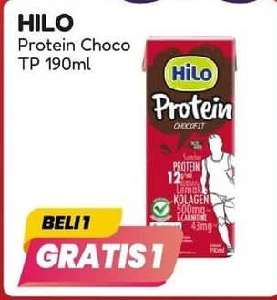 Promo Harga Hilo Susu Cair Protein Chocolate 190 ml - Alfamart