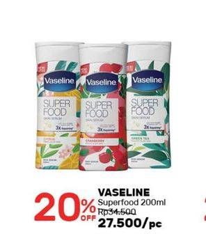 Promo Harga VASELINE Super Food Skin Serum 200 ml - Guardian