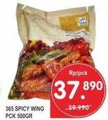 Promo Harga 365 Spicy Wing 500 gr - Superindo