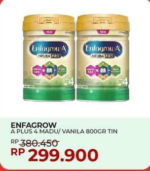 Promo Harga Enfagrow A+4 Susu Bubuk Vanilla, Madu 800 gr - Yogya
