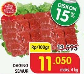 Promo Harga Daging Semur per 100 gr - Superindo