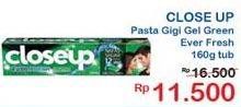Promo Harga CLOSE UP Pasta Gigi Ever Fresh 160 gr - Indomaret