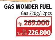 Promo Harga LOKAL Gas Wonderfuel LPE per 12 pcs 220 gr - Lotte Grosir