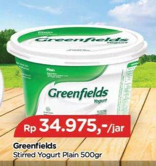 Promo Harga Greenfields Yogurt Plain 500 gr - TIP TOP