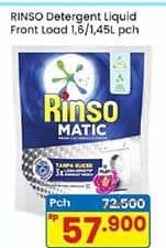Promo Harga Rinso Detergent Matic Liquid Front Load 1450 ml - Indomaret