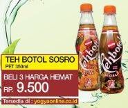 Promo Harga SOSRO Teh Botol per 3 botol 350 ml - Yogya