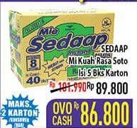 Promo Harga SEDAAP Mie Kuah Soto 75 gr - Hypermart