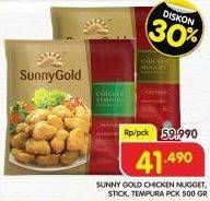 Promo Harga SUNNY GOLD Chicken Nugget, Stick, Tempura 500 g  - Superindo