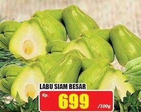 Promo Harga Labu Siam Besar per 100 gr - Hari Hari