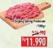 Promo Harga Daging Giling Sapi Premium per 100 gr - Hypermart