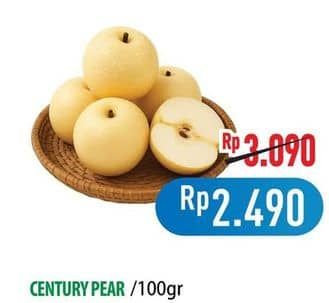 Promo Harga Pear Century per 100 gr - Hypermart