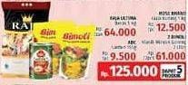 Promo Harga Raja Ultima Beras + 2 Bimoli Minyak Goreng + ABC Sardines + Rose Brand Gula  - LotteMart