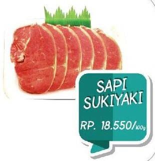 Promo Harga Sapi Sukiyaki per 100 gr - Yogya